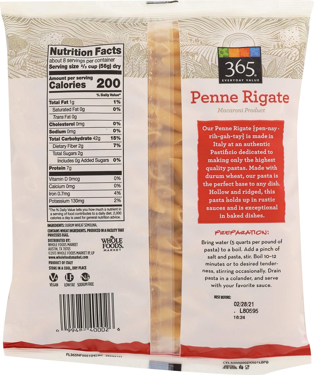 365 EVERYDAY VALUE Penne Rigate, 16 OZ