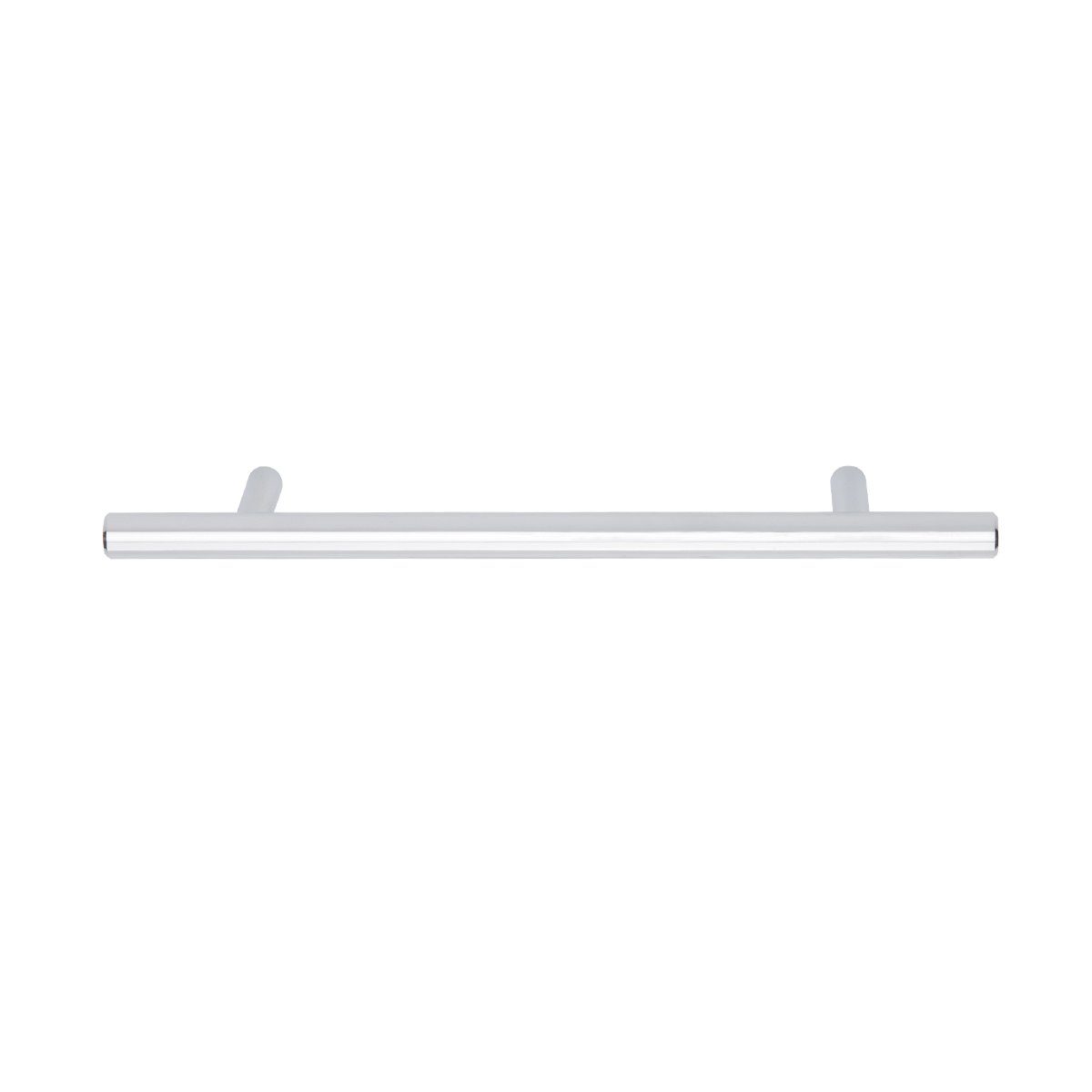 AmazonBasics Euro Bar Cabinet Handle (3/8" Diameter), 7.38" Length (5" Hole Center), Polished Chrome, 25-Pack