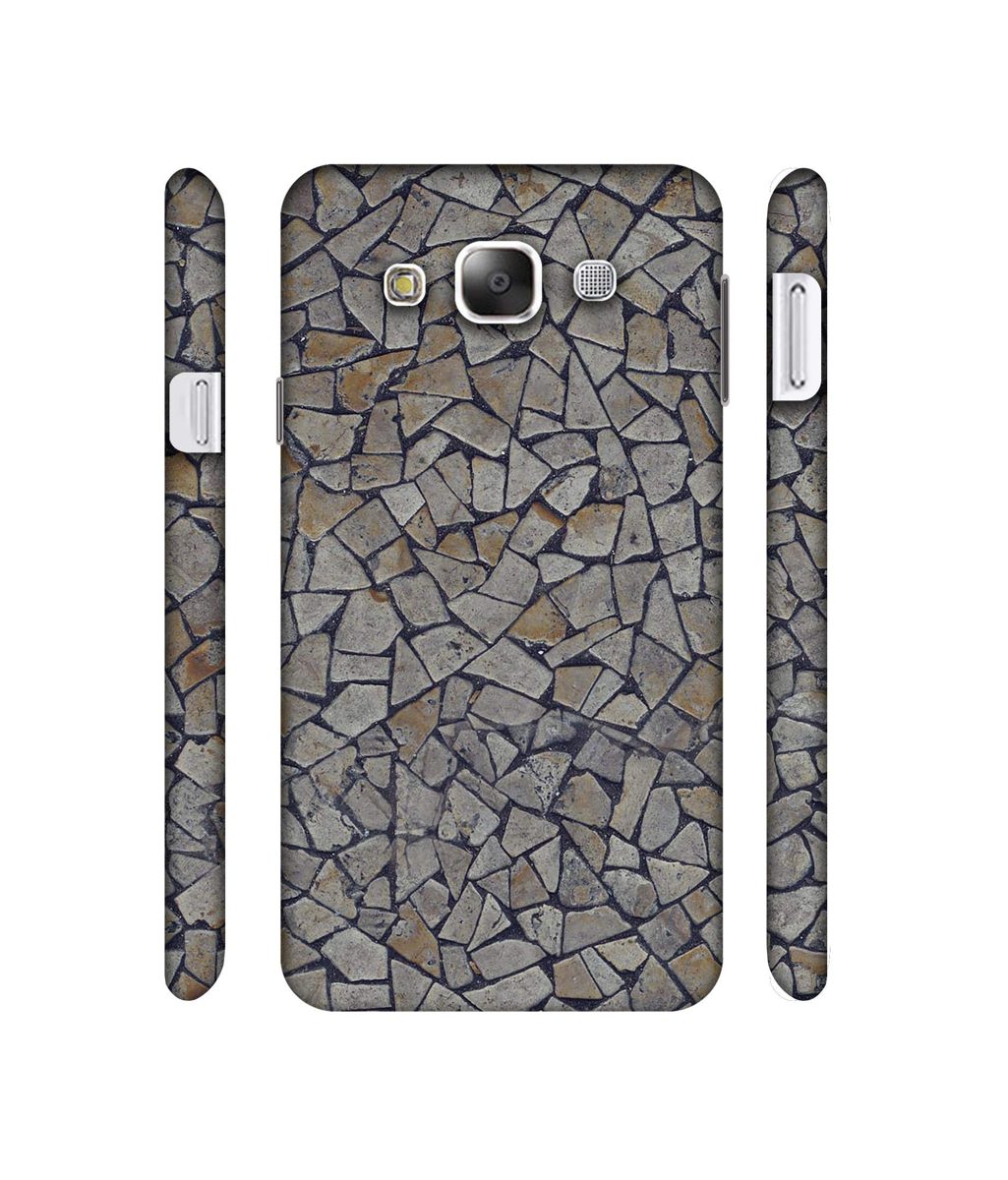 Amazon Brand - Solimo Designer Marble Pices 3D Printed Hard Back Case Mobile Cover for Samsung Galaxy E5