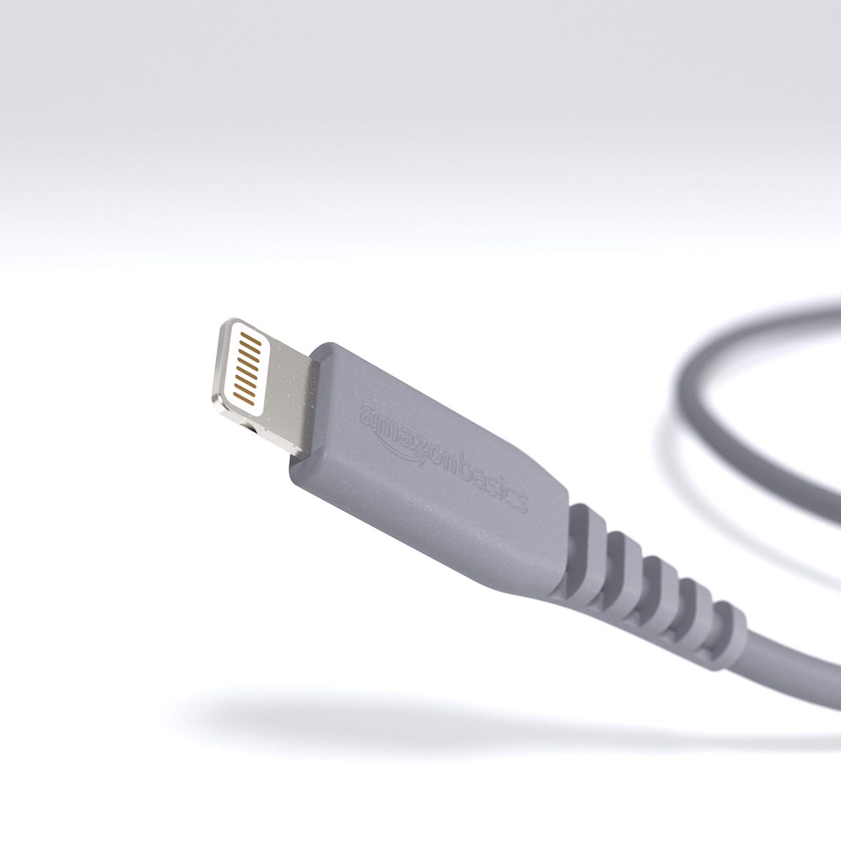 AmazonBasics MFi-Certified Lightning to USB A Cable for Apple iPhone and iPad - 6 Feet (1.8 Meters) - Gray