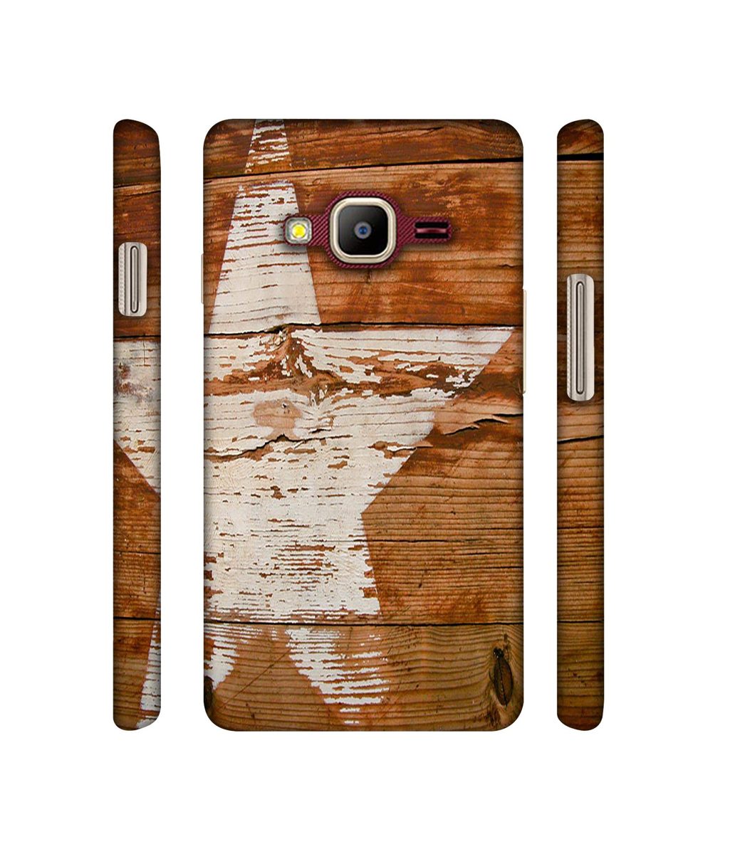 Amazon Brand - Solimo Designer Star Impression On Wood 3D Printed Hard Back Case Mobile Cover for Samsung Z2