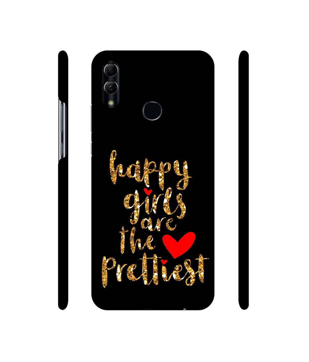 Amazon Brand - Solimo Designer Happy Girls are The Prettiest 3D Printed Hard Back Case Mobile Cover for Honor 10 Lite