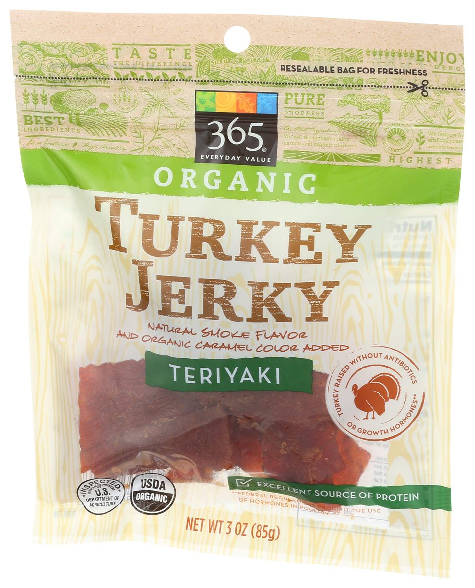 365 Everyday Value, Organic Turkey Jerky, Teriyaki Flavor, 3 oz