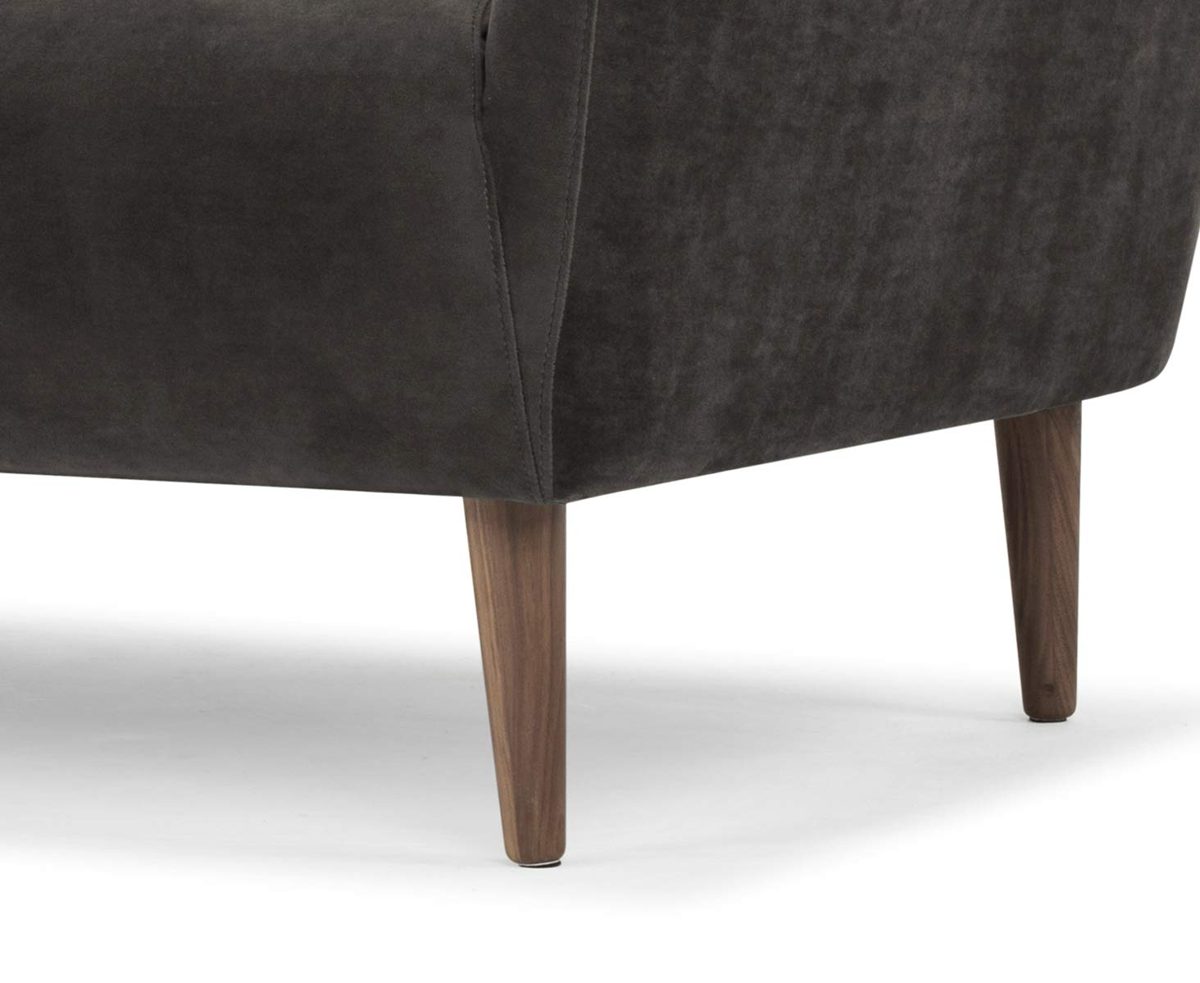 Amazon Brand - Movian Ackan 3-Seater Upholstered Sofa, 209 x 87 x 80 cm, Stain-Resistant Polyester, Dark Brown