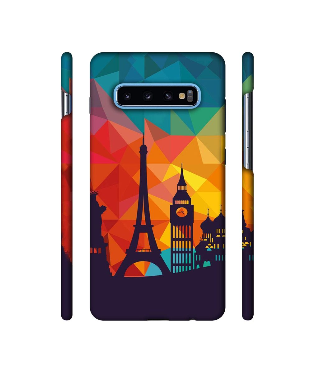 Amazon Brand - Solimo Designer Colored Paris 3D Printed Hard Back Case Mobile Cover for Samsung Galaxy S10 Plus