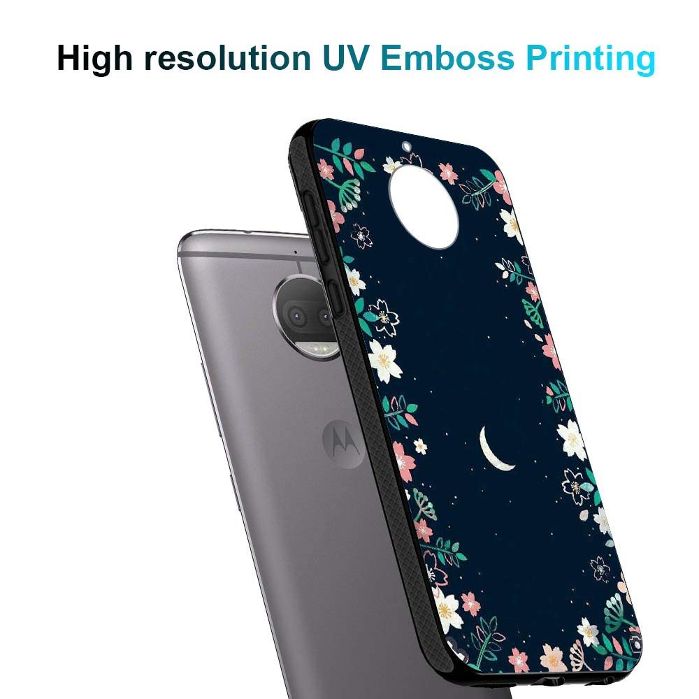 Amazon Brand - Solimo Designer Floral Printed Hard Back Case Mobile Cover for Moto G5S Plus (D1209)