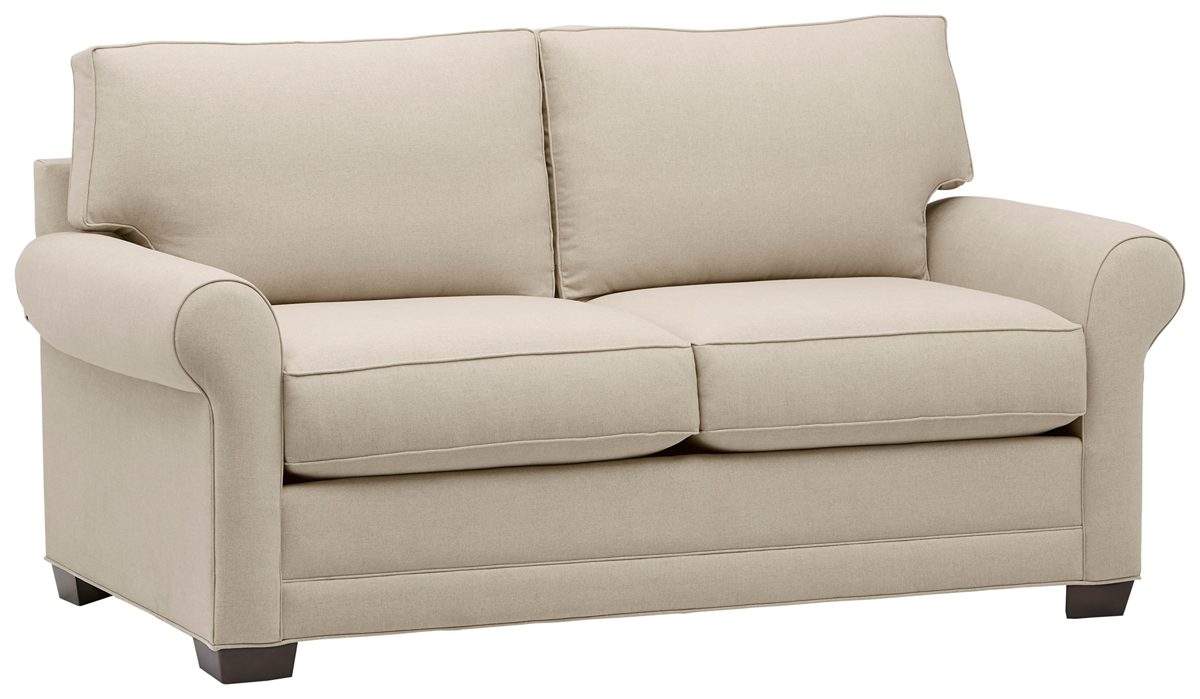 Stone & Beam Kristin Mid-Century Wood-Framed Sleeper Sofa, 76"W, Sand