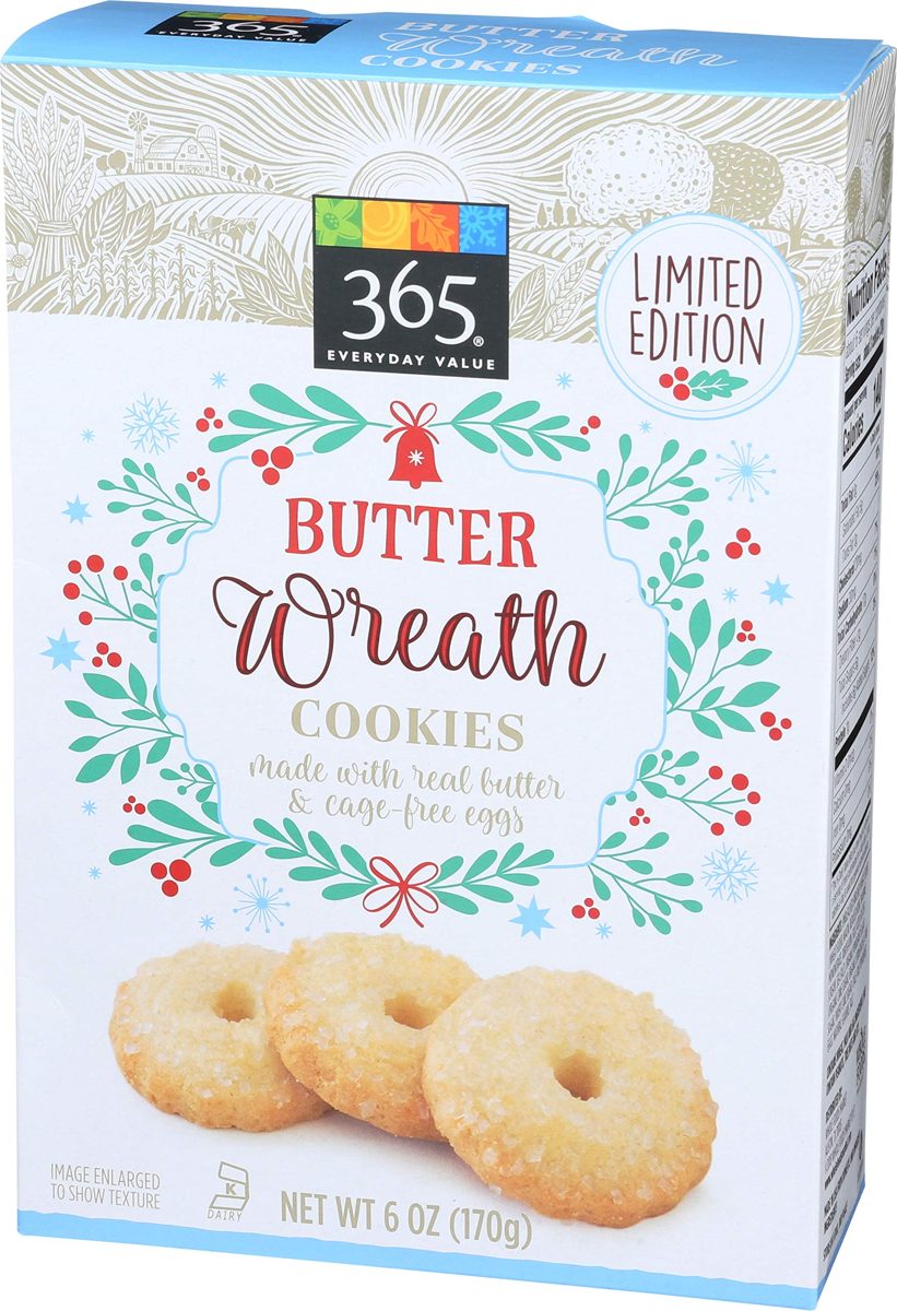 365 EVERYDAY VALUE Butter Wreath Cookie, 6 OZ