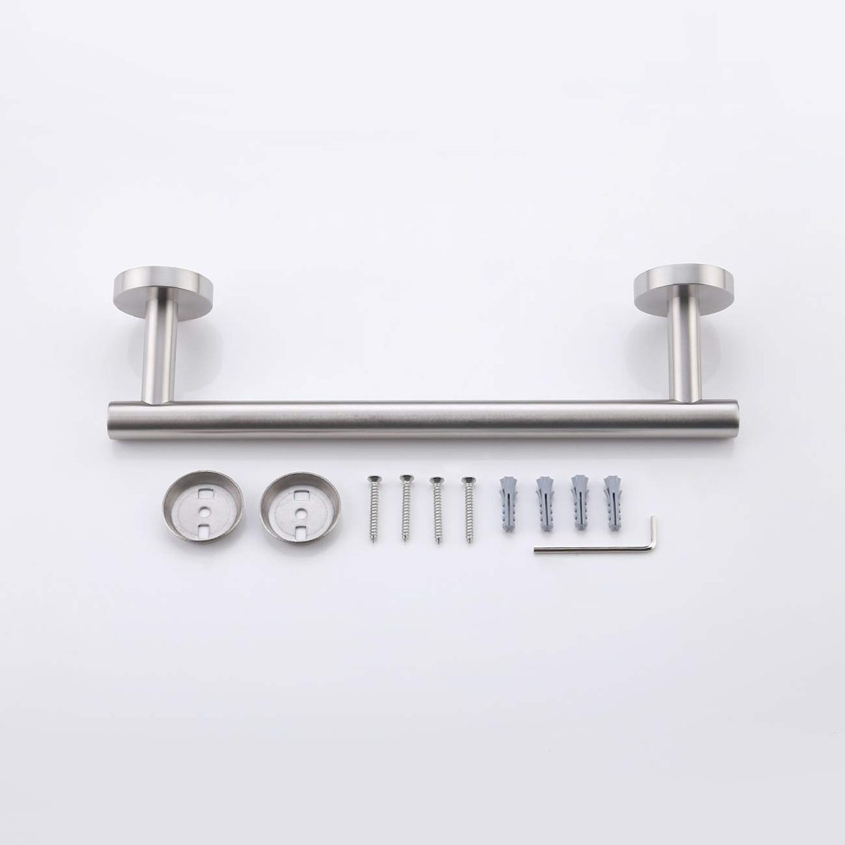 Umi. by Amazon Towel Rail Self Adhesivel Towel Holder Tack 12 Inches/ 30 cm for Bathroom Kitchen Cloths Hanger SUS304 Brushed Stainless Steel Wall Mount, A2000S30DG-2