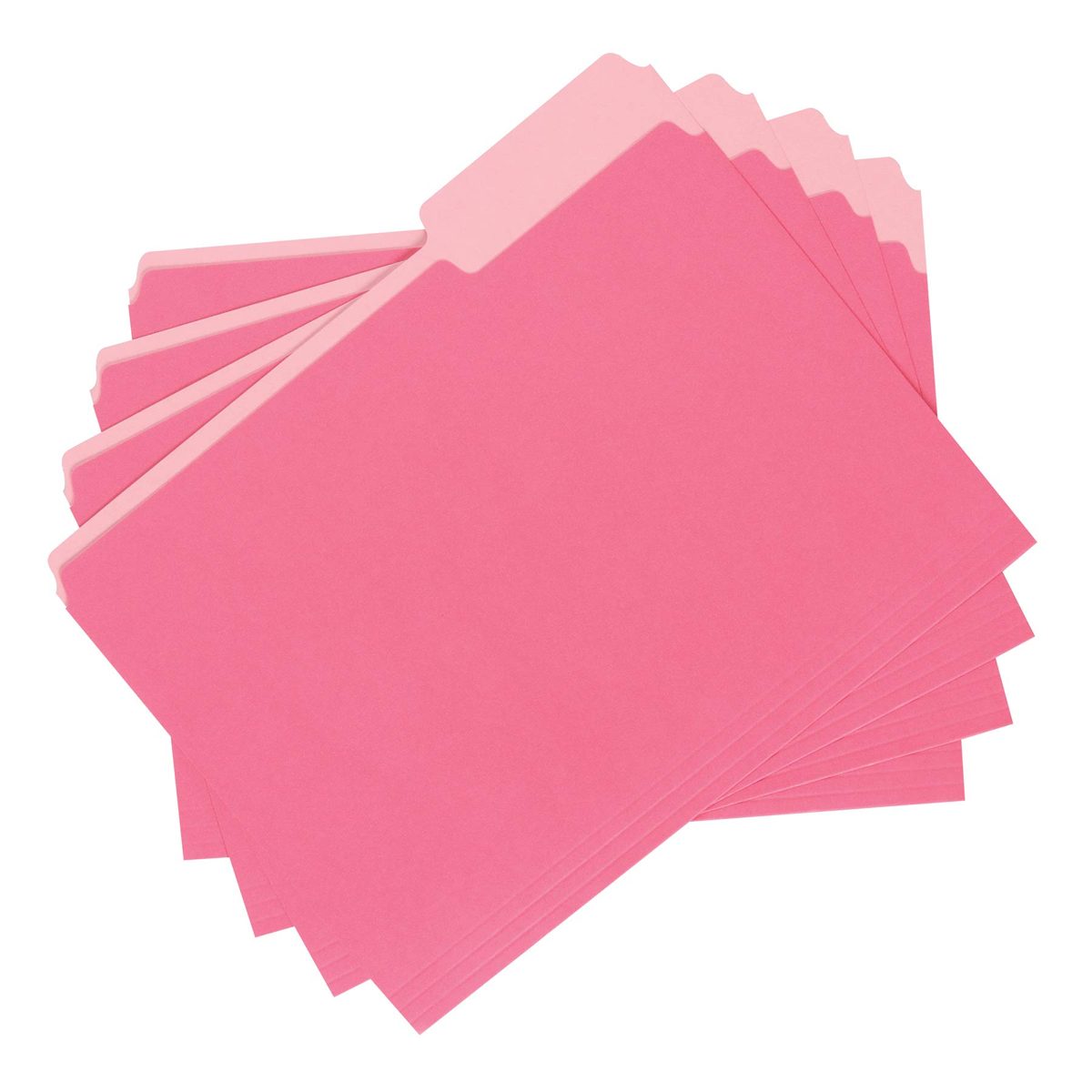 AmazonBasics File Folder - Color, 1/3 Tab, Pink, Letter, 36-Pack