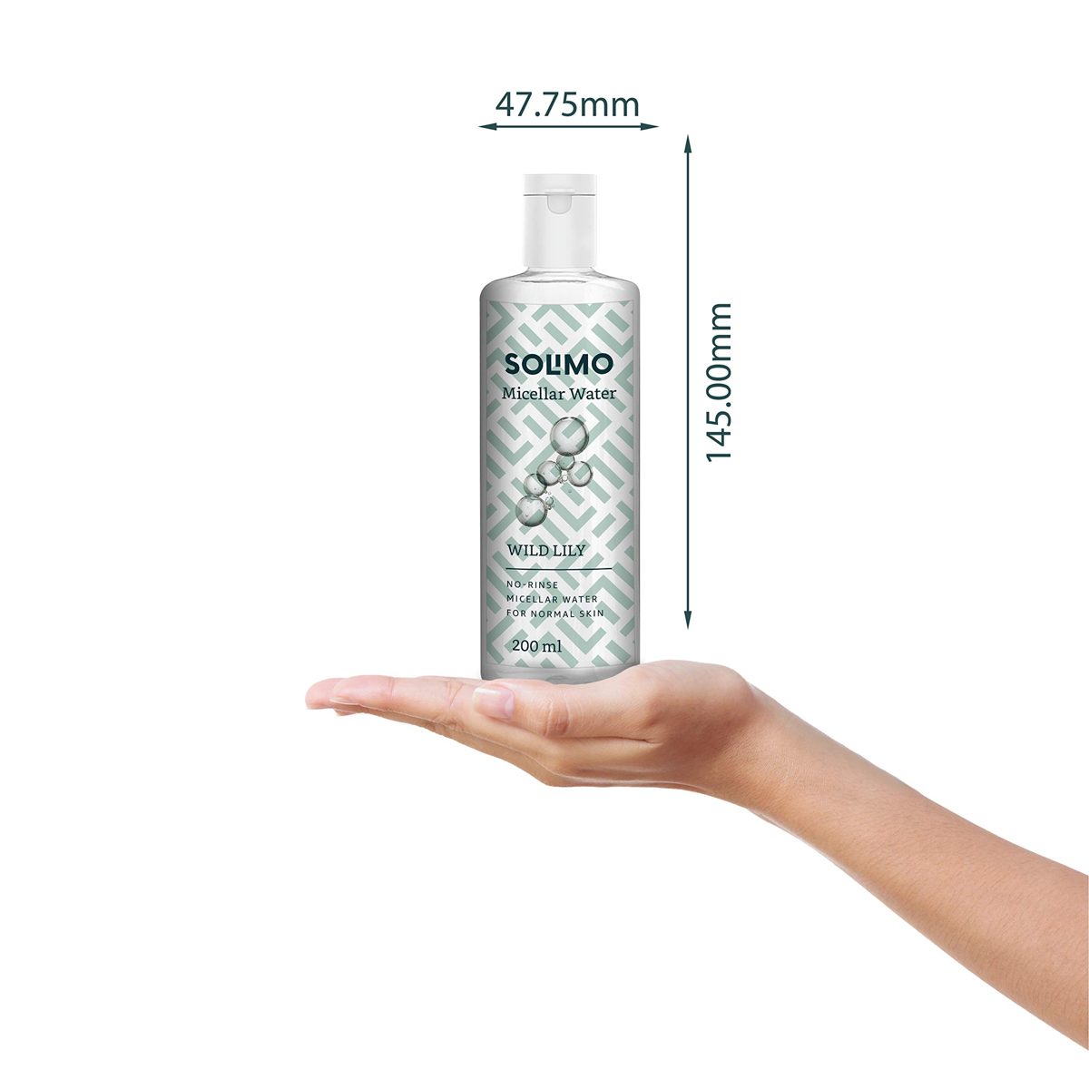 Amazon Brand - Solimo Micellar Water,Wild Lily, 200ml