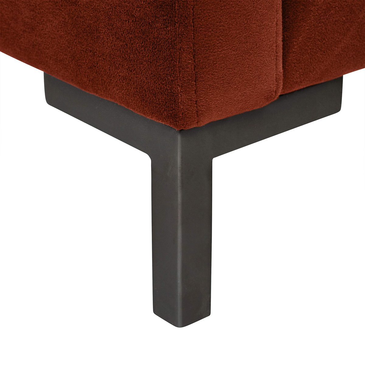 Amazon Brand – Rivet Edgewest Low Back Modern Accent Chair, 34"W, Rouge Red