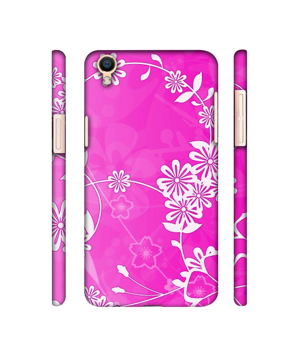 Amazon Brand - Solimo Designer Flower Pattern 3D Printed Hard Back Case Mobile Cover for Oppo F1 Plus