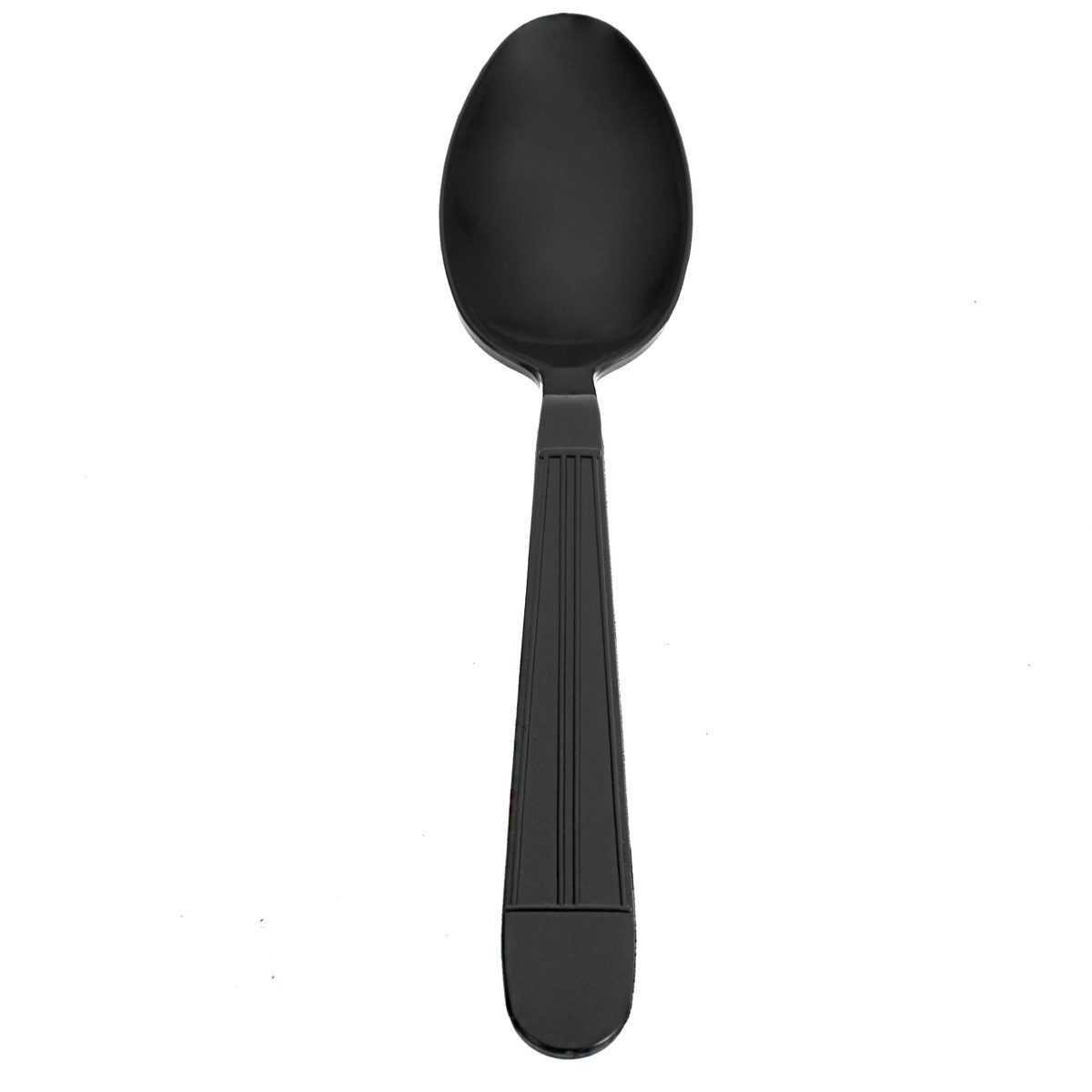 AmazonBasics Heavy-Weight Plastic Spoons, Black, 500-Pack