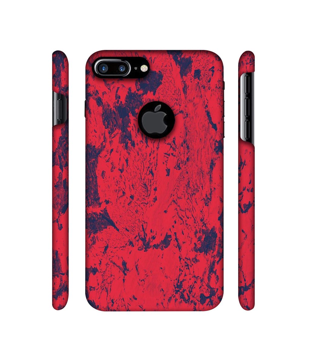 Amazon Brand - Solimo Designer Red Paint 3D Printed Hard Back Case Mobile Cover for Apple iPhone 7 Plus (Logo Cut)