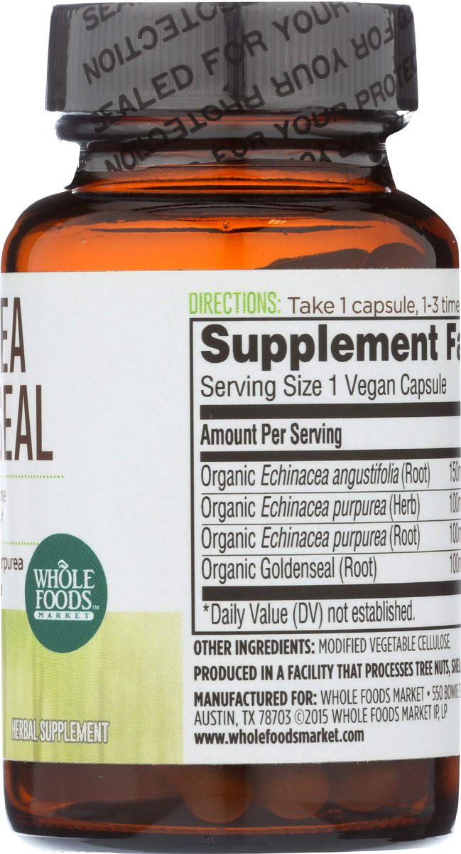 WHOLE FOODS MARKET Echinacea Goldenseal, 60 CT