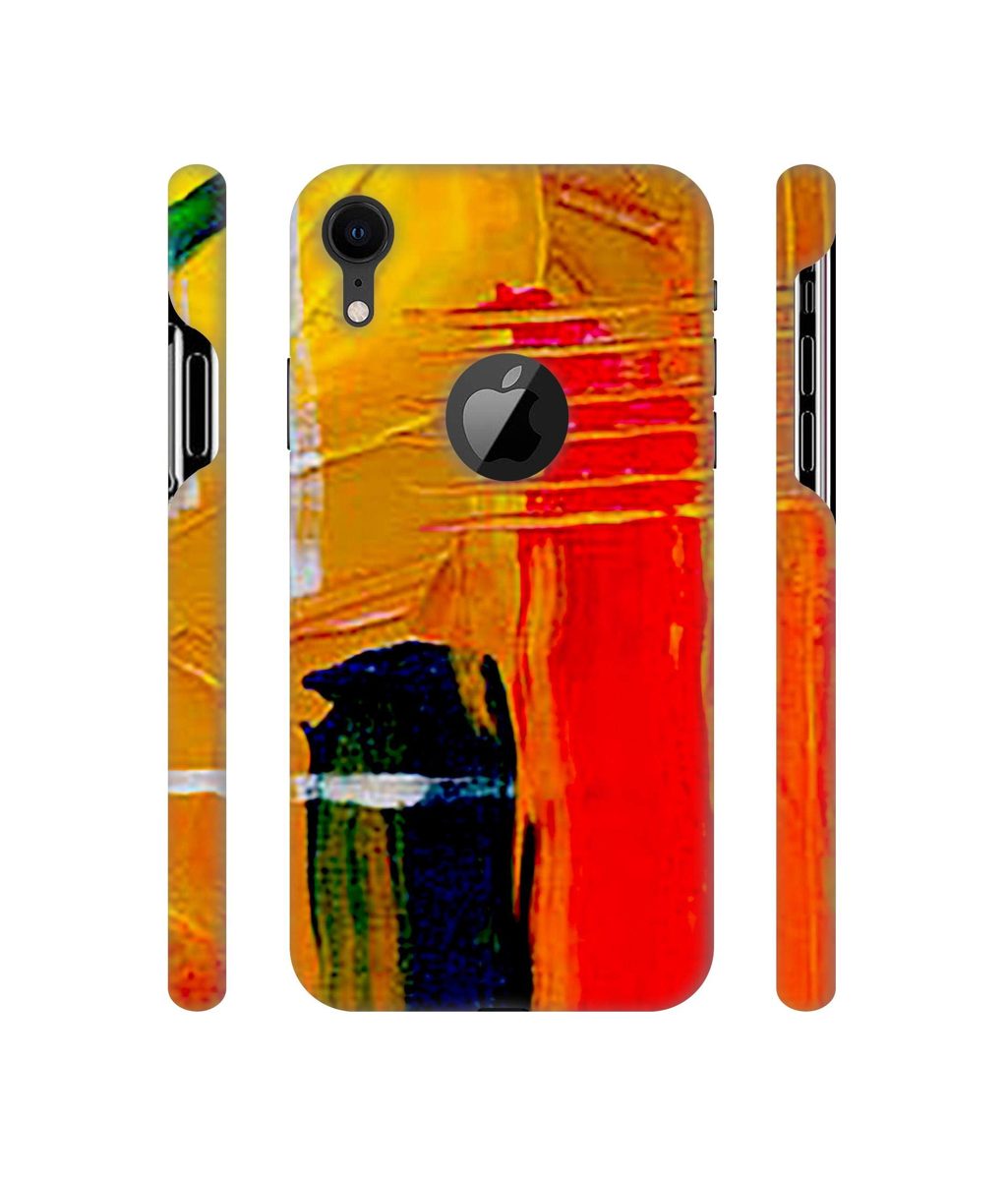 Amazon Brand - Solimo Designer Randam Multicolor Fall 3D Printed Hard Back Case Mobile Cover for Apple iPhone XR (Logo Cut)