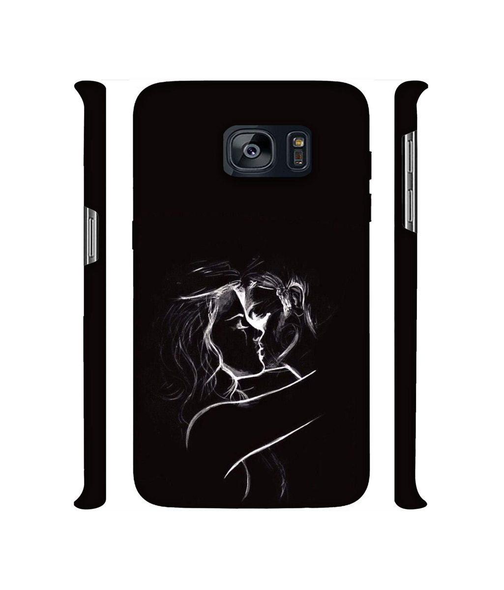 Amazon Brand - Solimo Designer Kissing Couple 3D Printed Hard Back Case Mobile Cover for Samsung Galaxy S7 Edge