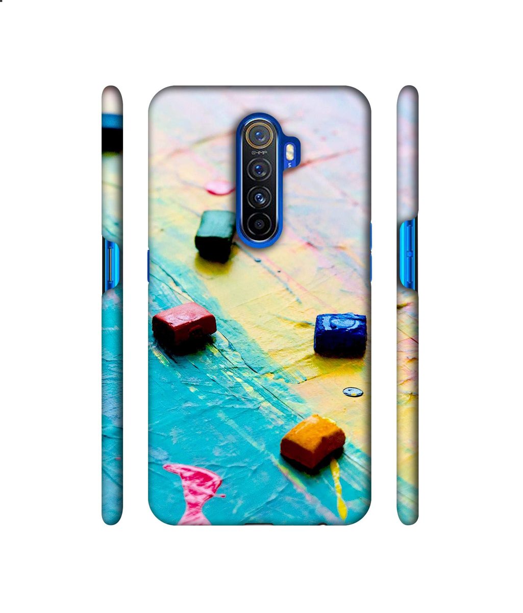 Amazon Brand - Solimo Designer Multicolor WaxColor Blocks 3D Printed Hard Back Case Mobile Cover for Oppo Reno Ace/Realme X2 Pro