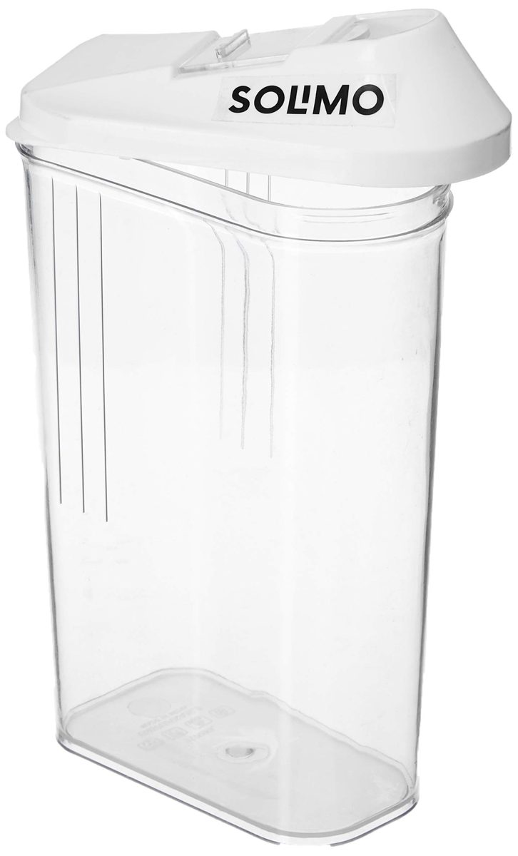 Amazon Brand - Solimo Plastic Storage container Set with sliding mouth (Set of 3, 1100 ml)