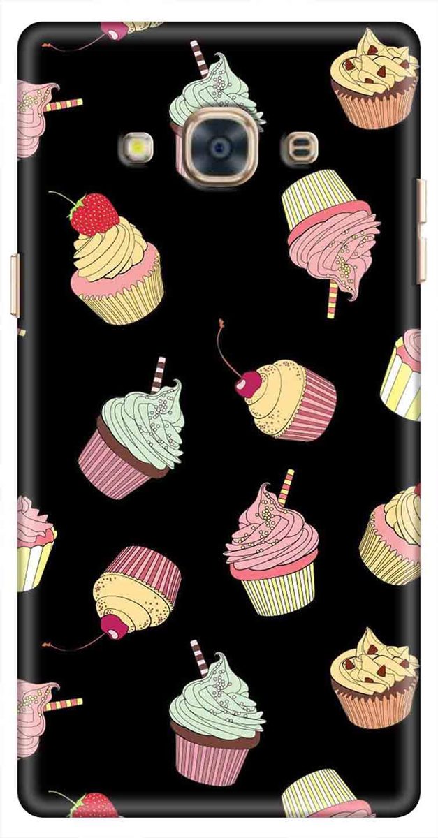 Amazon Brand - Solimo Designer Cupcake Pattern 3D Printed Hard Back Case Mobile Cover for Samsung Galaxy J3 Pro
