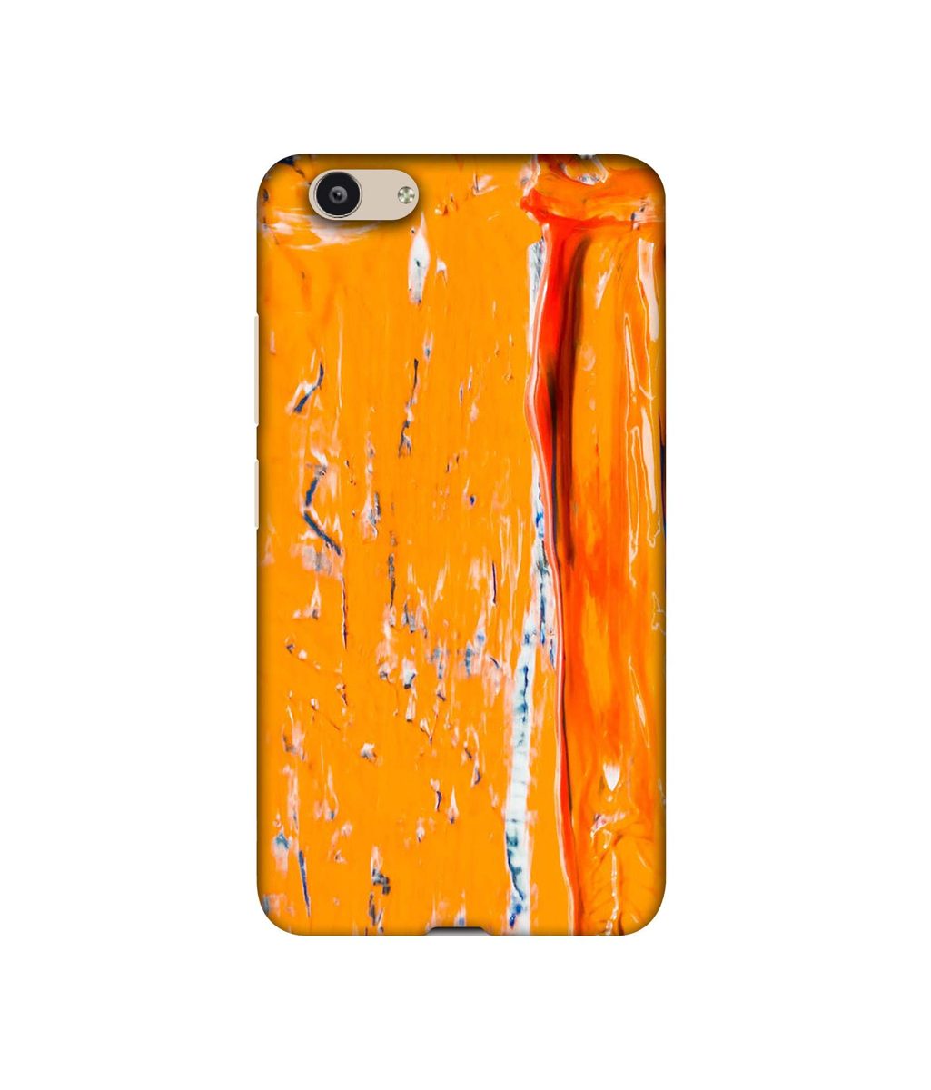 Amazon Brand - Solimo Designer Gold Yellow Paint 3D Printed Hard Back Case Mobile Cover for Vivo Y53