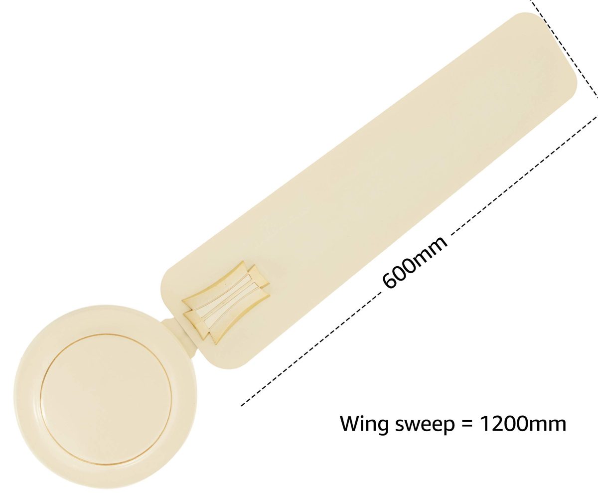 (Renewed) Amazon Brand - Solimo Swoosh 1200mm Ceiling Fan (Ivory)
