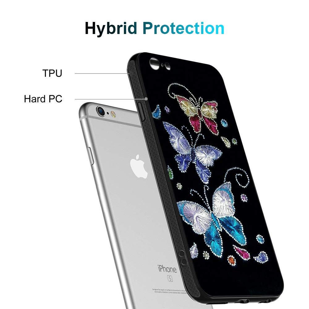 Amazon Brand - Solimo Designer Butterfly Printed Hard Back Case Mobile Cover for Apple iPhone 6S / 6 (D1170)