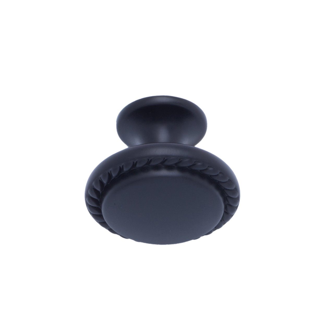 AmazonBasics - Round Drawer Knob with Patterned Edge - 1.25" Diameter, AB900-FB-10