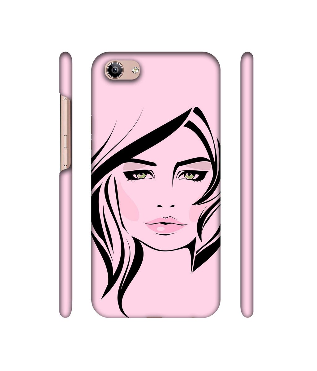 Amazon Brand - Solimo Designer Pink Lady Pattern 3D Printed Hard Back Case Mobile Cover for Vivo Y81i