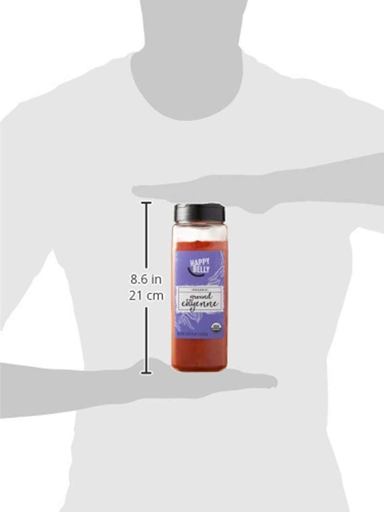 Amazon Brand - Happy Belly Organic Cayenne, Ground, 18-Ounce