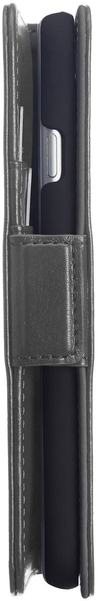 AmazonBasics iPhone Case, Freely-Removable Synthetic Leather One-Piece Wallet-Style Case, dk grey