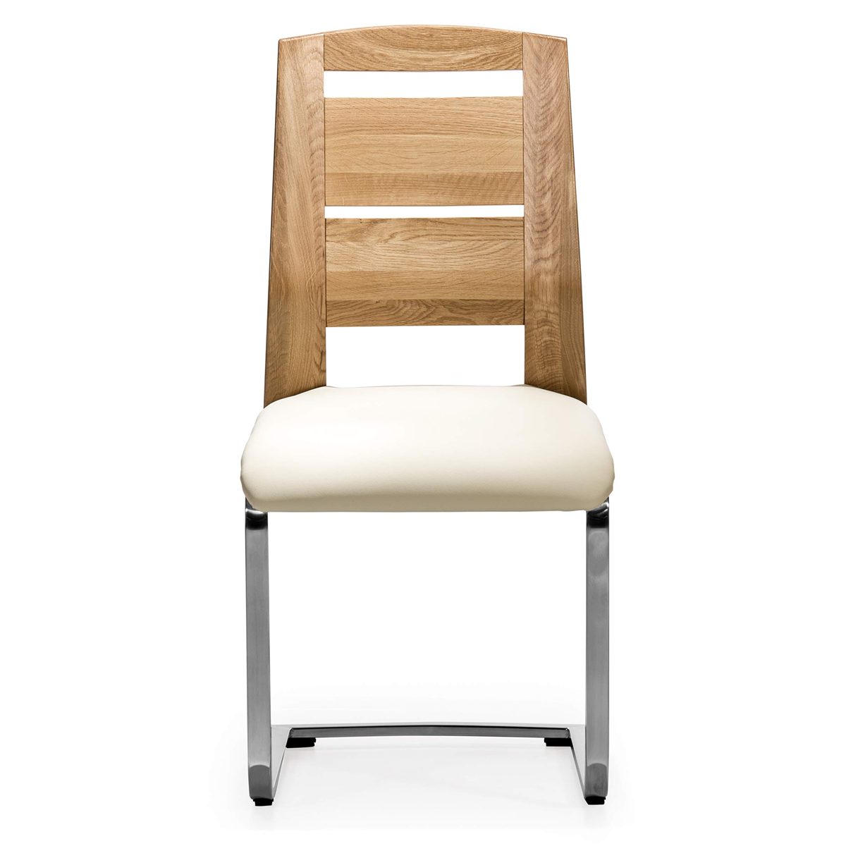 Amazon Brand - Alkove - Hayes - Modern Solid Wood Chairs Set of 2 with Padded Seat - Wild Oak