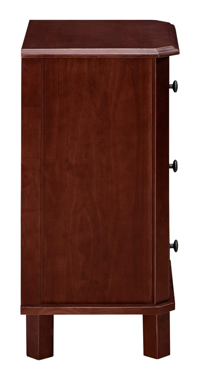 Amazon Brand – Ravenna Home Naomi 3-Drawer Storage Side End Table Nightstand, 17.7"W, Grey