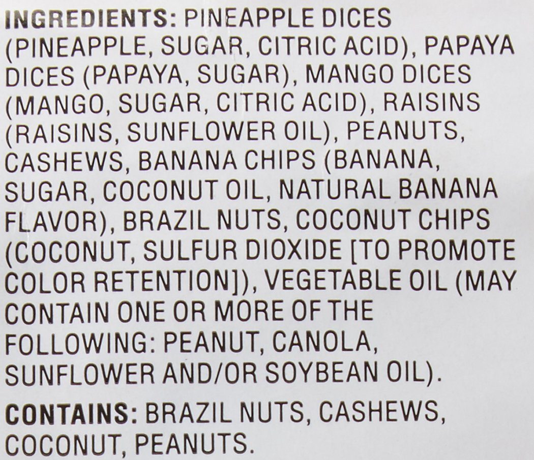 Amazon Brand - Happy Belly Tropical Trail Mix, 44 Ounce