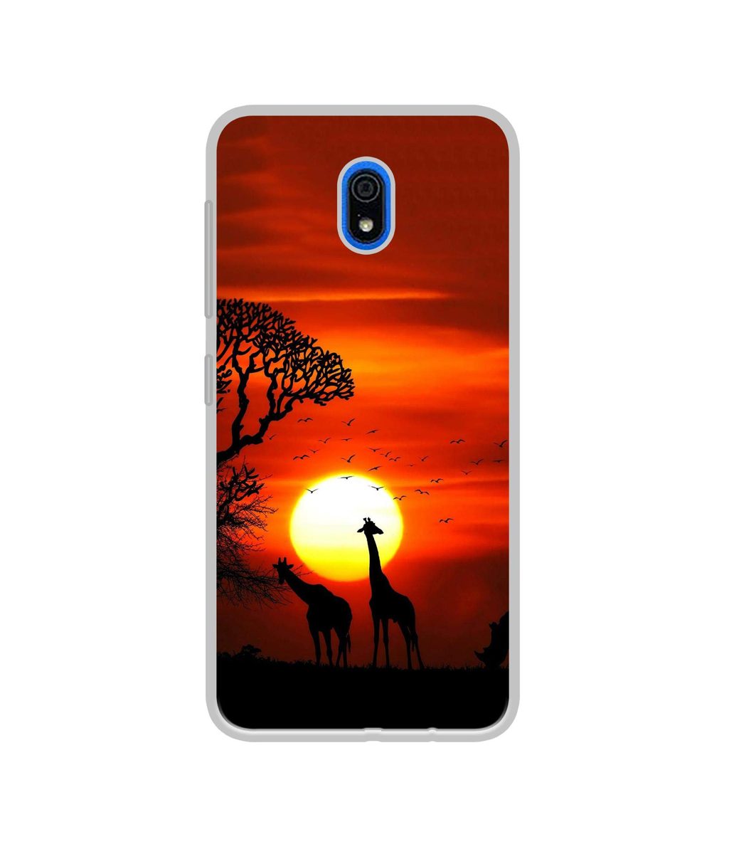 Amazon Brand - Solimo Designer Sunshade UV Printed Soft Back Case Mobile Cover for Mi Redmi 8A