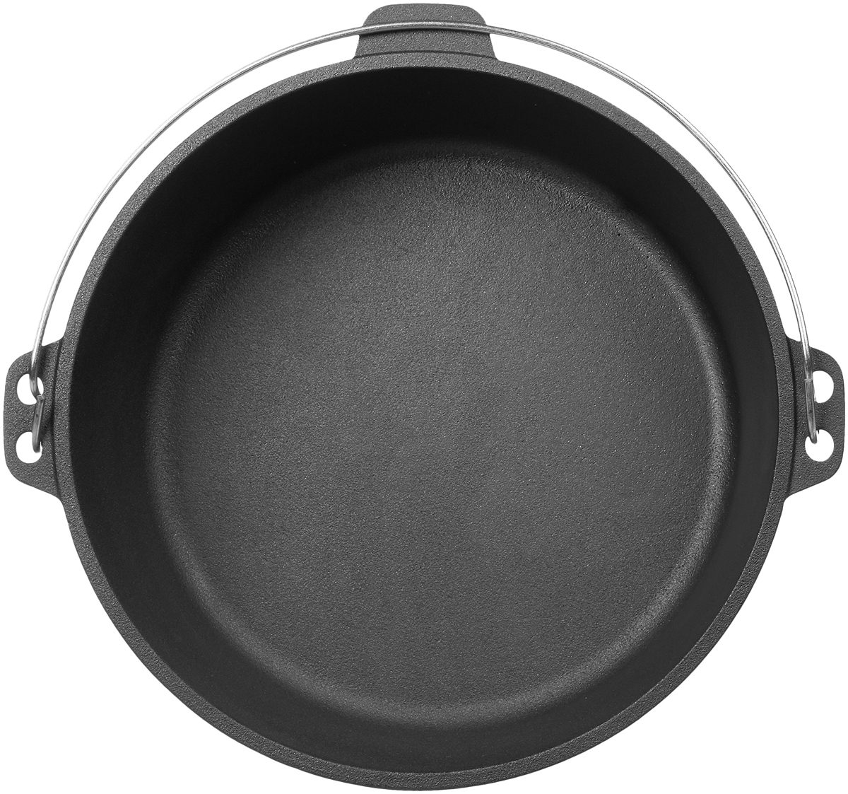 AmazonBasics Pre-Seasoned Cast Iron Camp Dutch Oven with Lid, 6-Quart