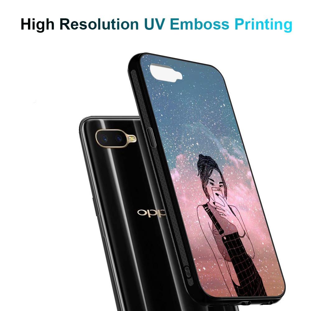 Amazon Brand - Solimo Designer Selfie Printed Hard Back Case Mobile Cover forOppo K1 (D1273)