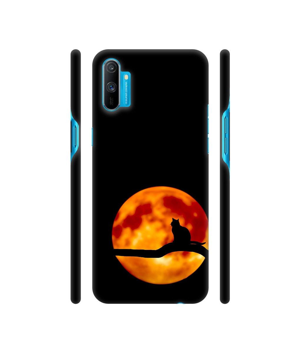 Amazon Brand - Solimo Designer Dark Black Cat 3D Printed Hard Back Case Mobile Cover for Realme C3