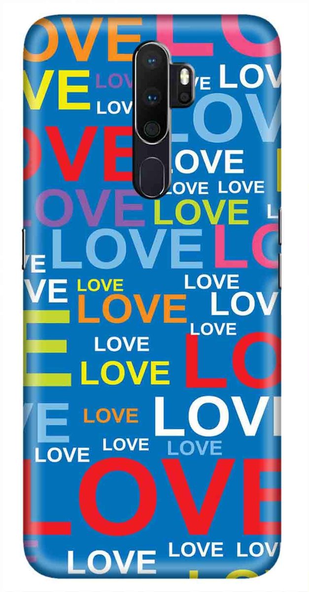 Amazon Brand - Solimo Designer Love Pattern Design 3D Printed Hard Back Case Mobile Cover for Oppo A9 (2020)