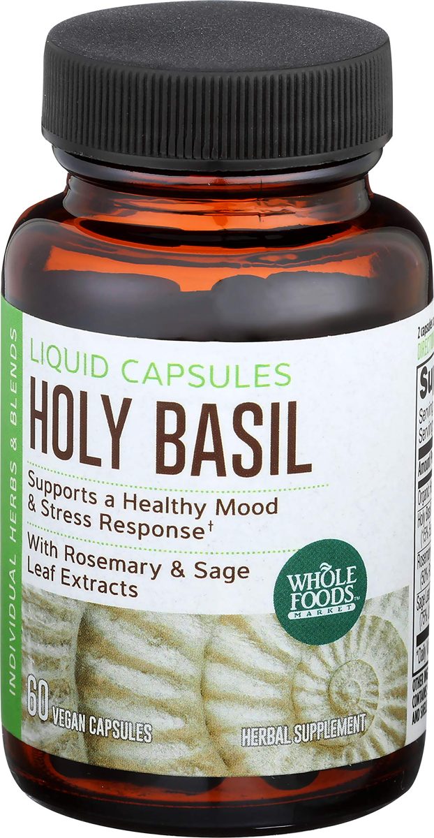 Whole Foods Market, Holy Basil Liquid Caps, 60 ct