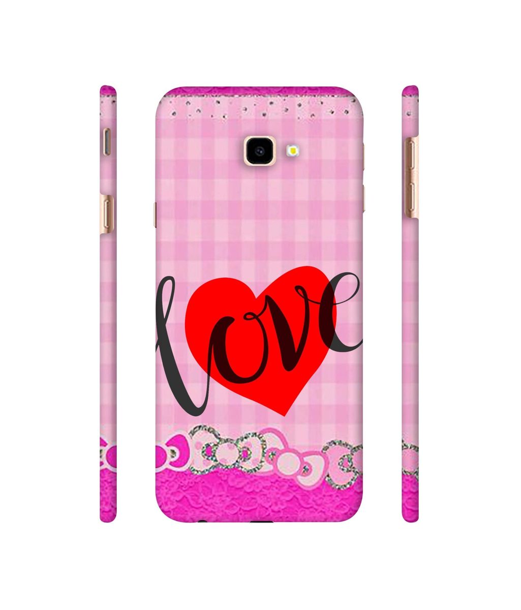 Amazon Brand - Solimo Designer Love Print On Cloth Pattern 3D Printed Hard Back Case Mobile Cover for Samsung Galaxy J4 Plus
