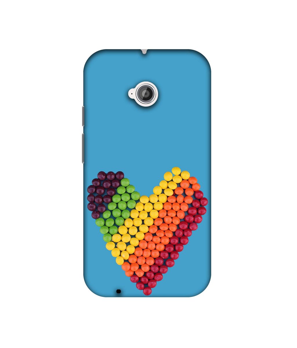 Amazon Brand - Solimo Designer Ball Heart 3D Printed Hard Back Case Mobile Cover for Motorola Moto E 2nd Generation