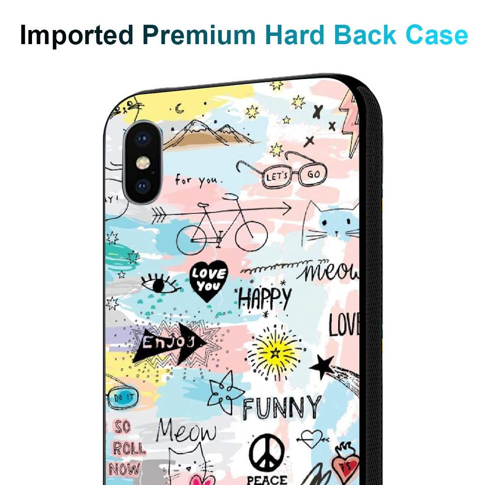 Amazon Brand - Solimo Designer Happy Theme Printed Hard Back Case Mobile Cover for Apple iPhone X/Xs (D1202)