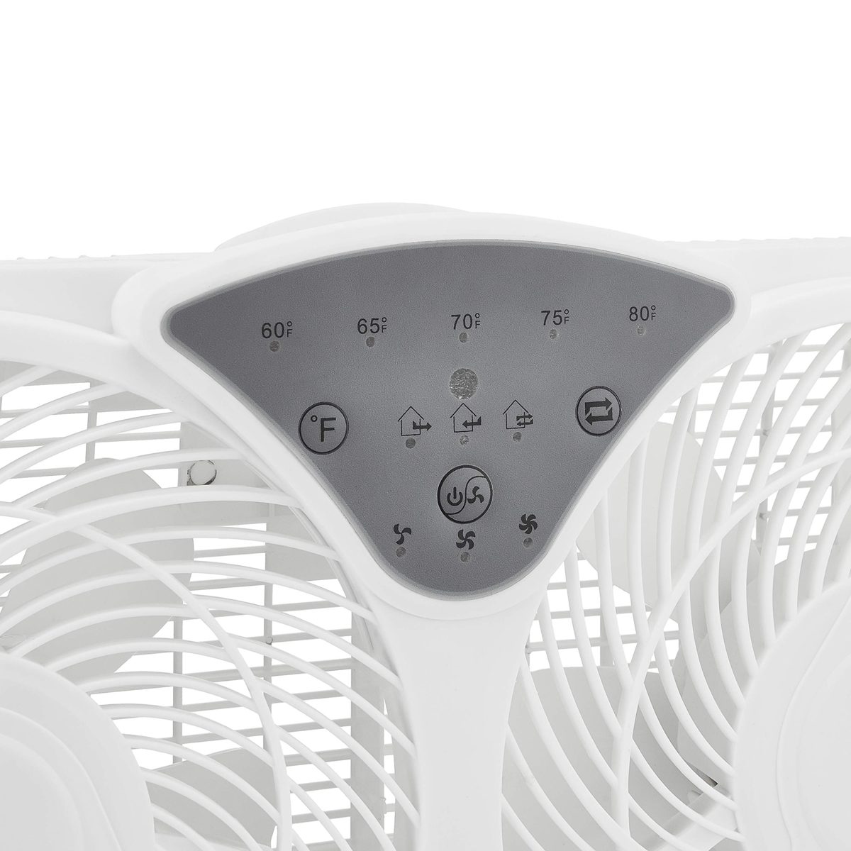 AmazonBasics Digital Window Fan with Twin 9-Inch Reversible Airflow Blades and Remote Control