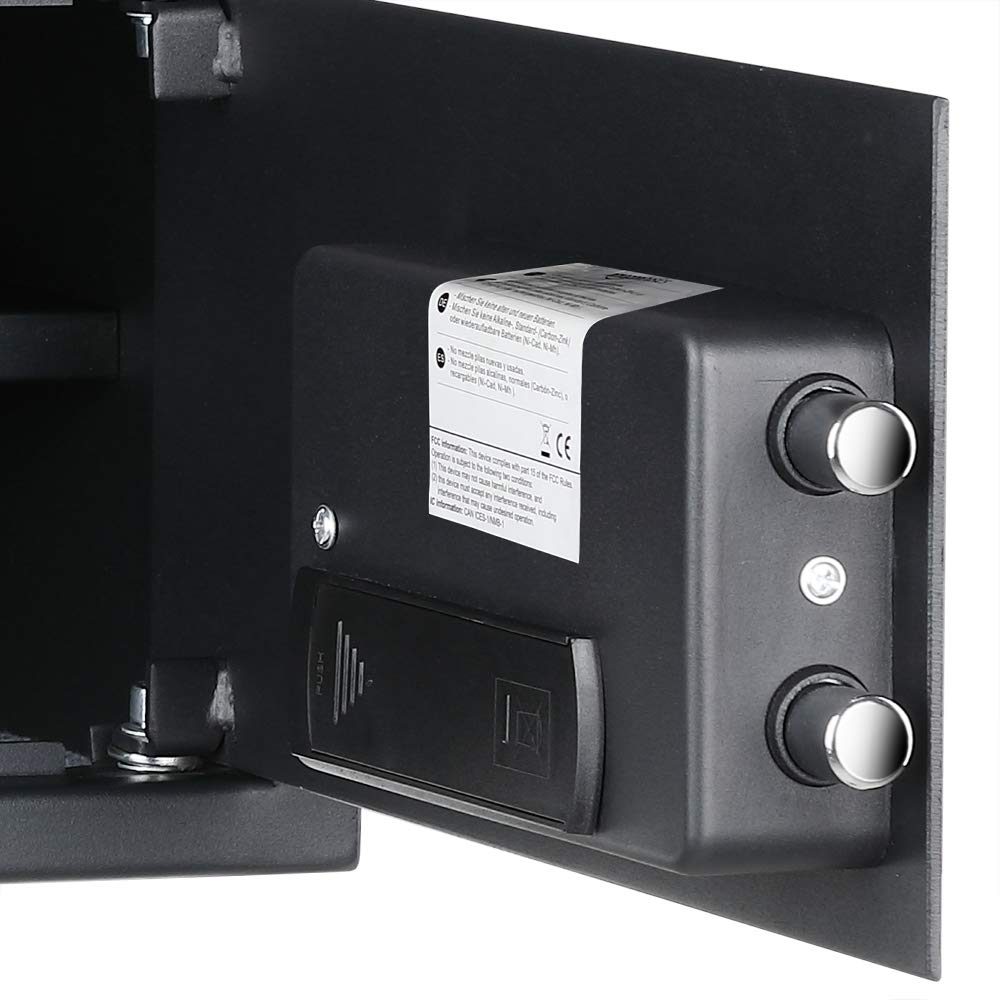 AmazonBasics Biometric Fingerprint Home Safe, 0.5 Cubic Feet