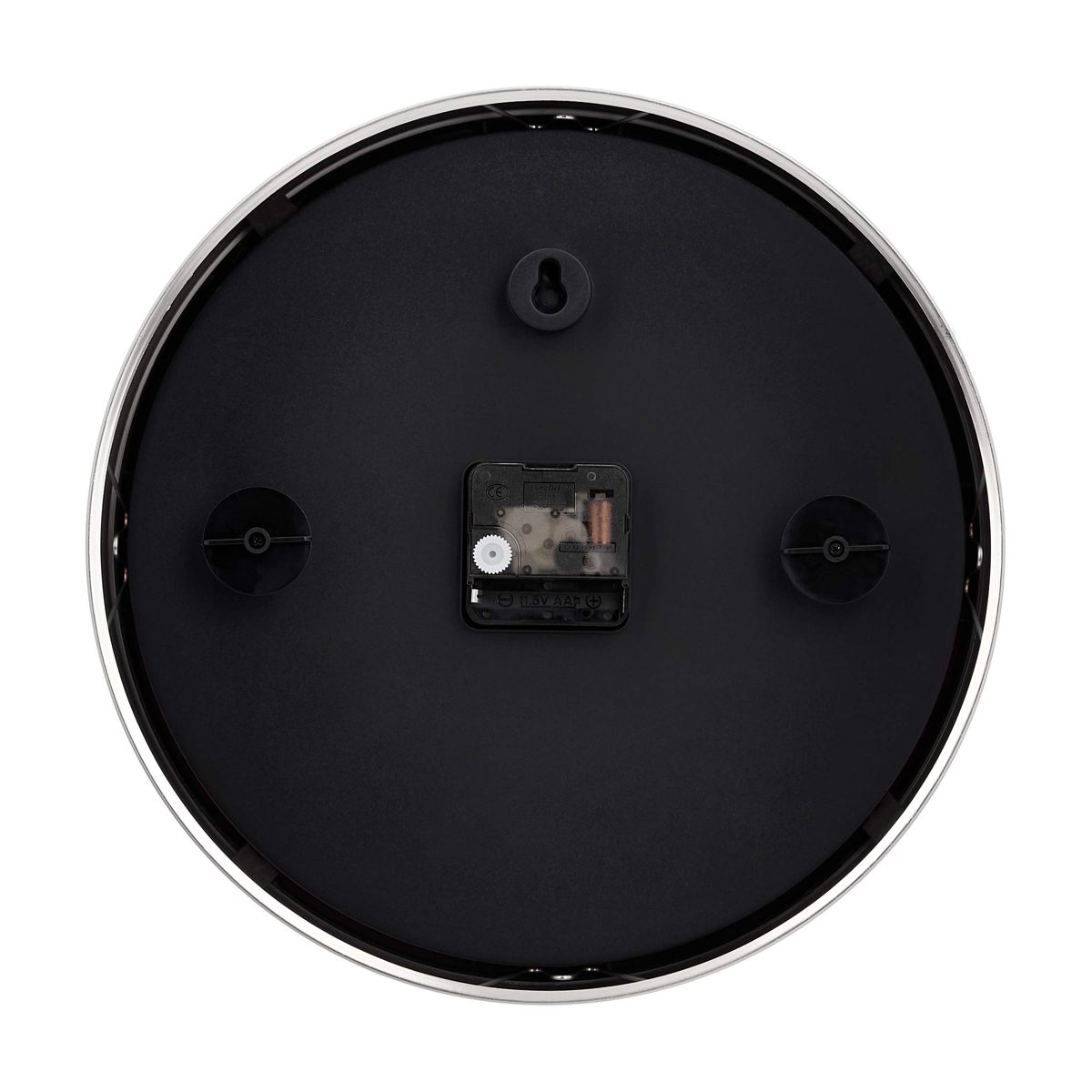 AmazonBasics 12 inch nickel line wall clock