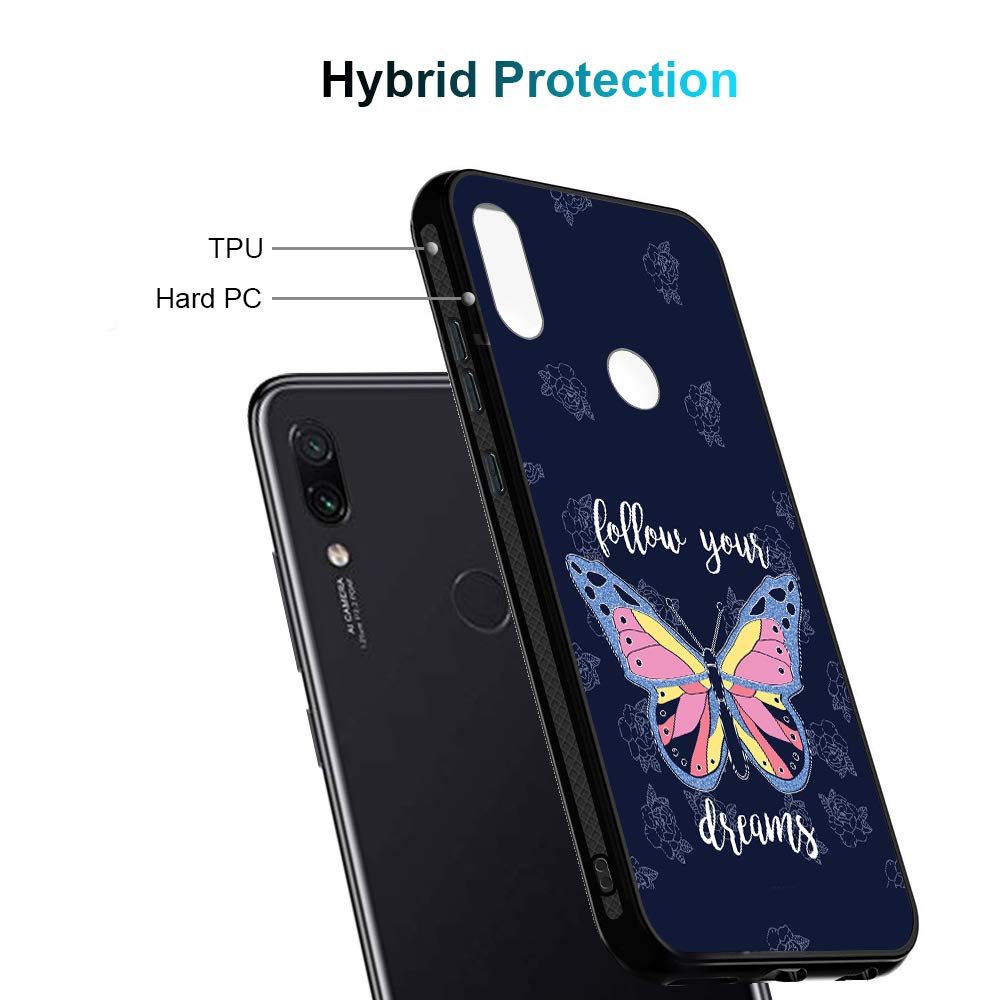 Amazon Brand - Solimo Designer Butterfly Printed Hard Back Case Mobile Cover for Redmi Note 7 Pro & Redmi Note 7