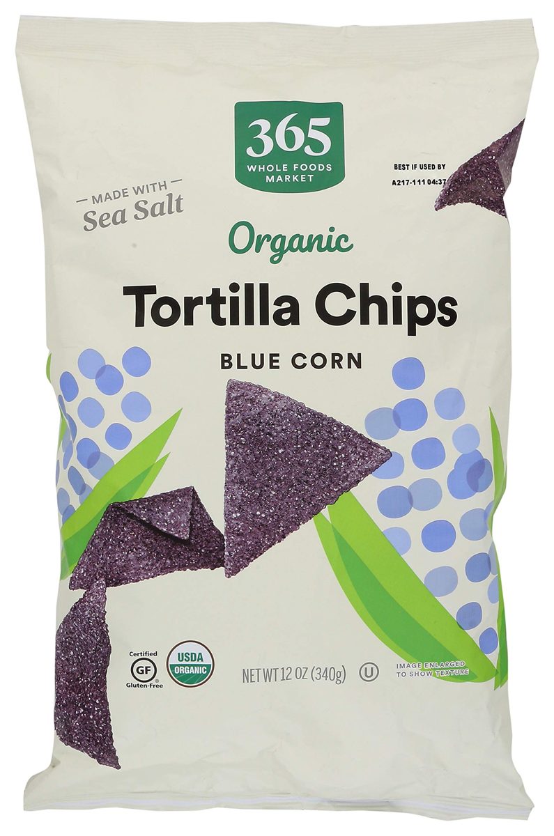 365 by Whole Foods Market, Organic Tortilla Chips, Blue Corn, 12 Ounce