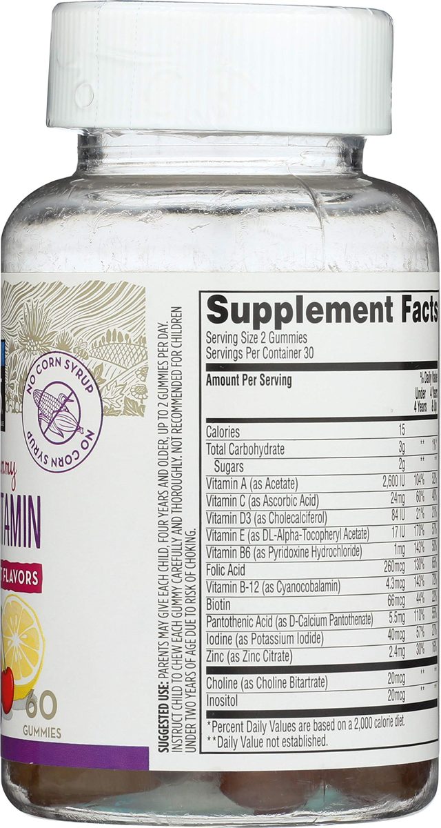 365 Everyday Value, Kids Gummy Multivitamins, Assorted Fruit Flavors, 60 ct